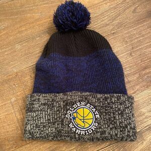 Golden State Warriors Basketball NBA 47 Brand Cuffed Pom Beanie Hat One Size OS